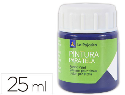 Pintura para tela La Pajarita azul Victoria 25ml.